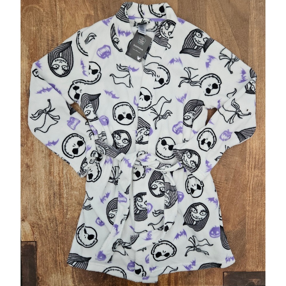 Disney The Nightmare Before Christmas Fleece Robe M Sally Zero Jack Sleepwear